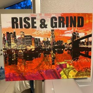 Rise & Grind picture frame